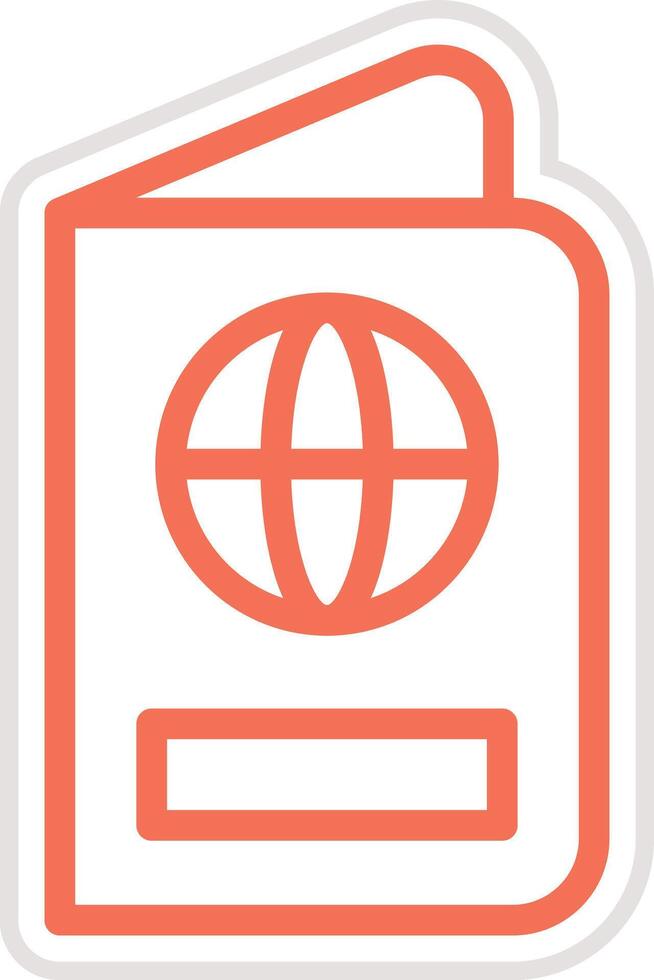 Passport Icon Design Illustration vector