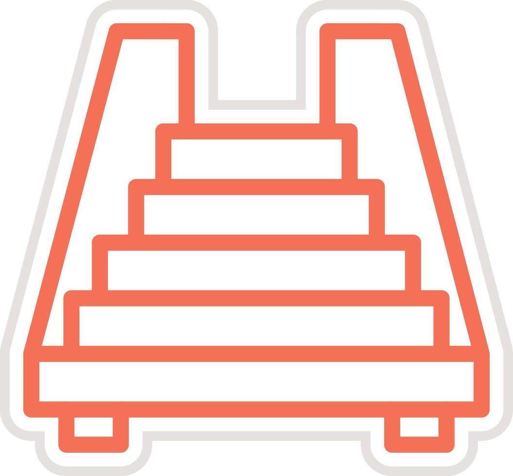 Stairs Icon Design Illustration vector