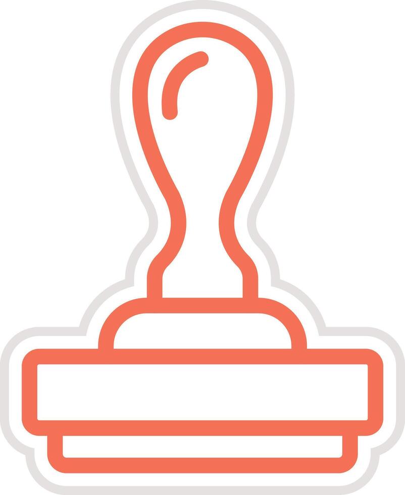 Rubber stamp Icon Design Illustration vector