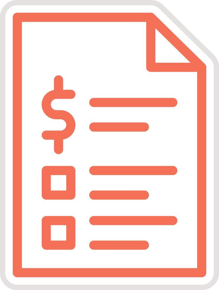 Invoice Icon Design Illustration vector