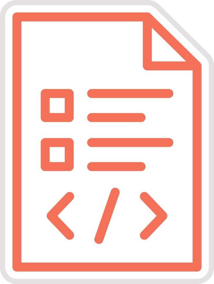 Script Icon Design Illustration vector