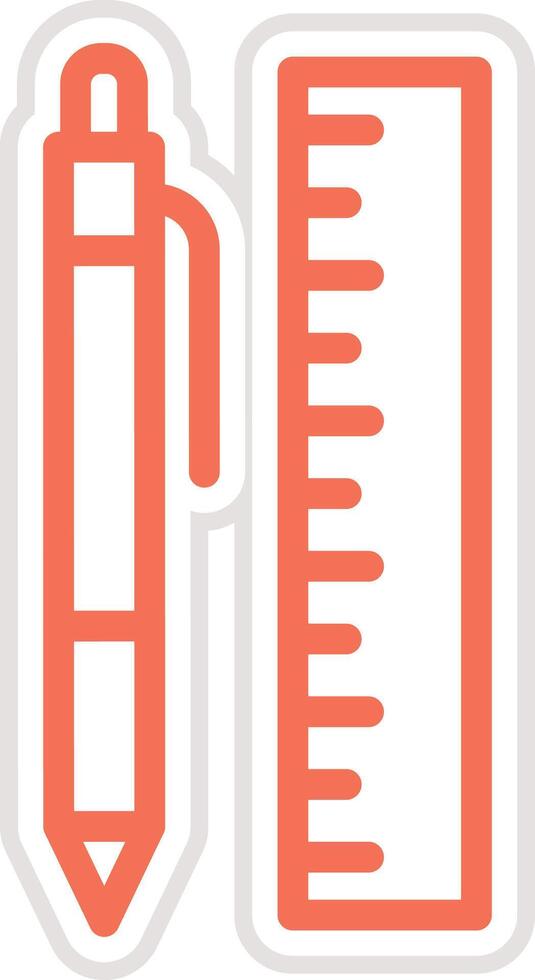 Stationery Icon Design Illustration vector