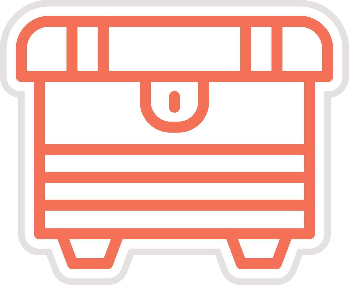 Treasure box Icon Design Illustration vector