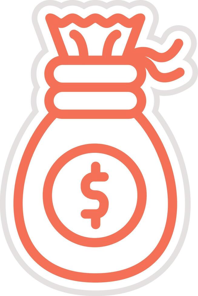 Money bag Icon Design Illustration vector