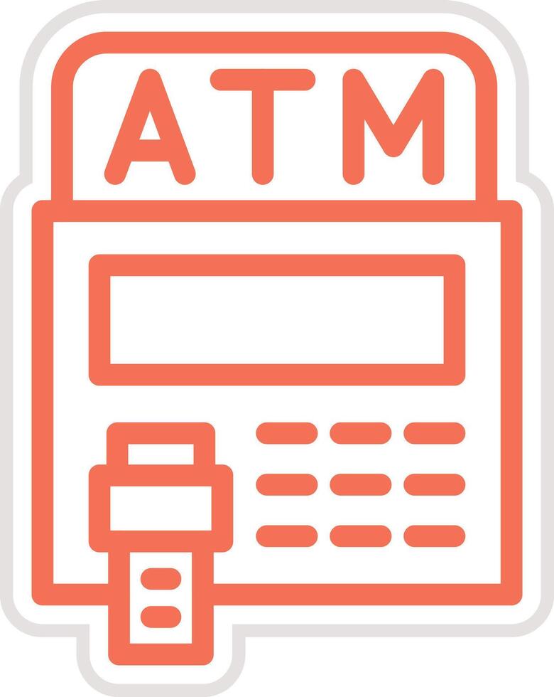 Atm Icon Design Illustration vector