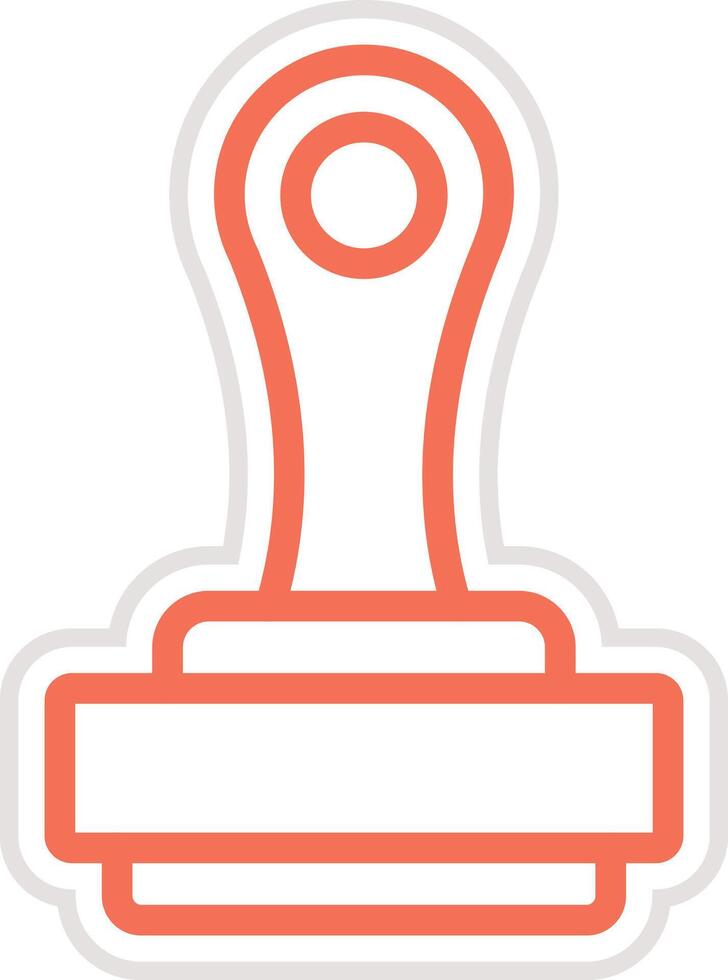 Stamp Icon Design Illustration vector