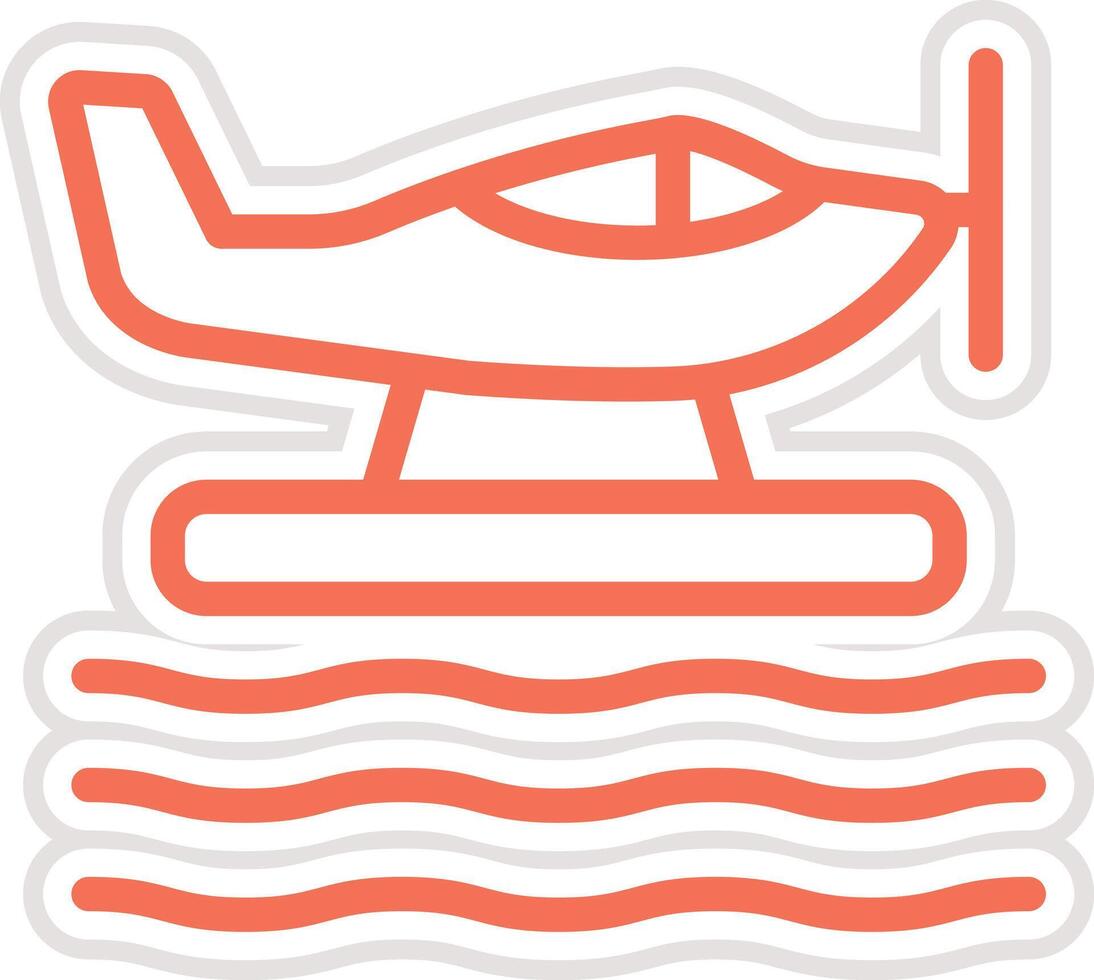 Seaplane Icon Design Illustration vector