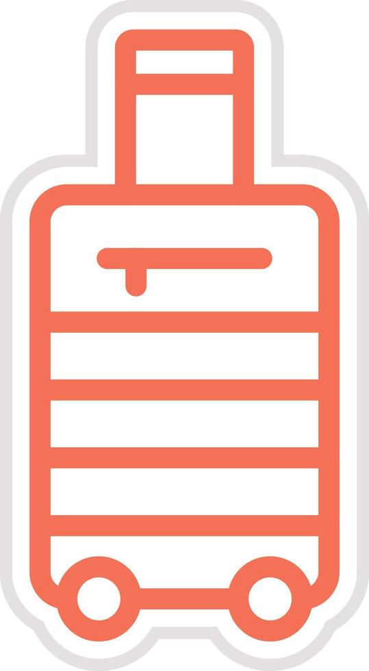 Luggage Icon Design Illustration vector