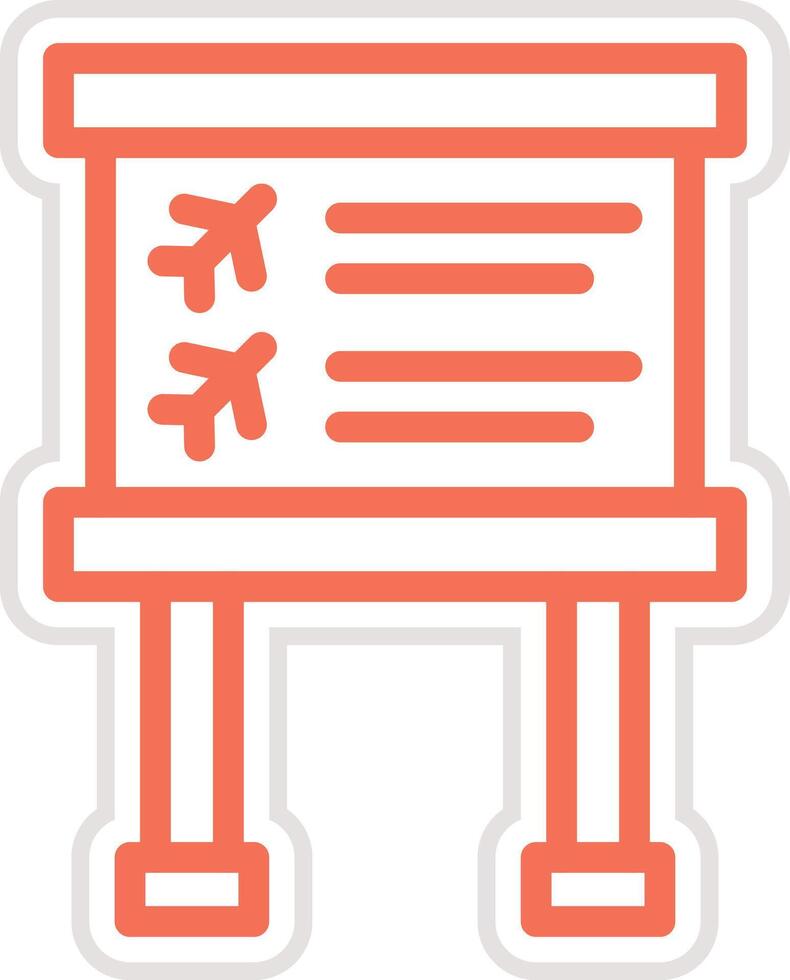 Flight information Icon Design Illustration vector
