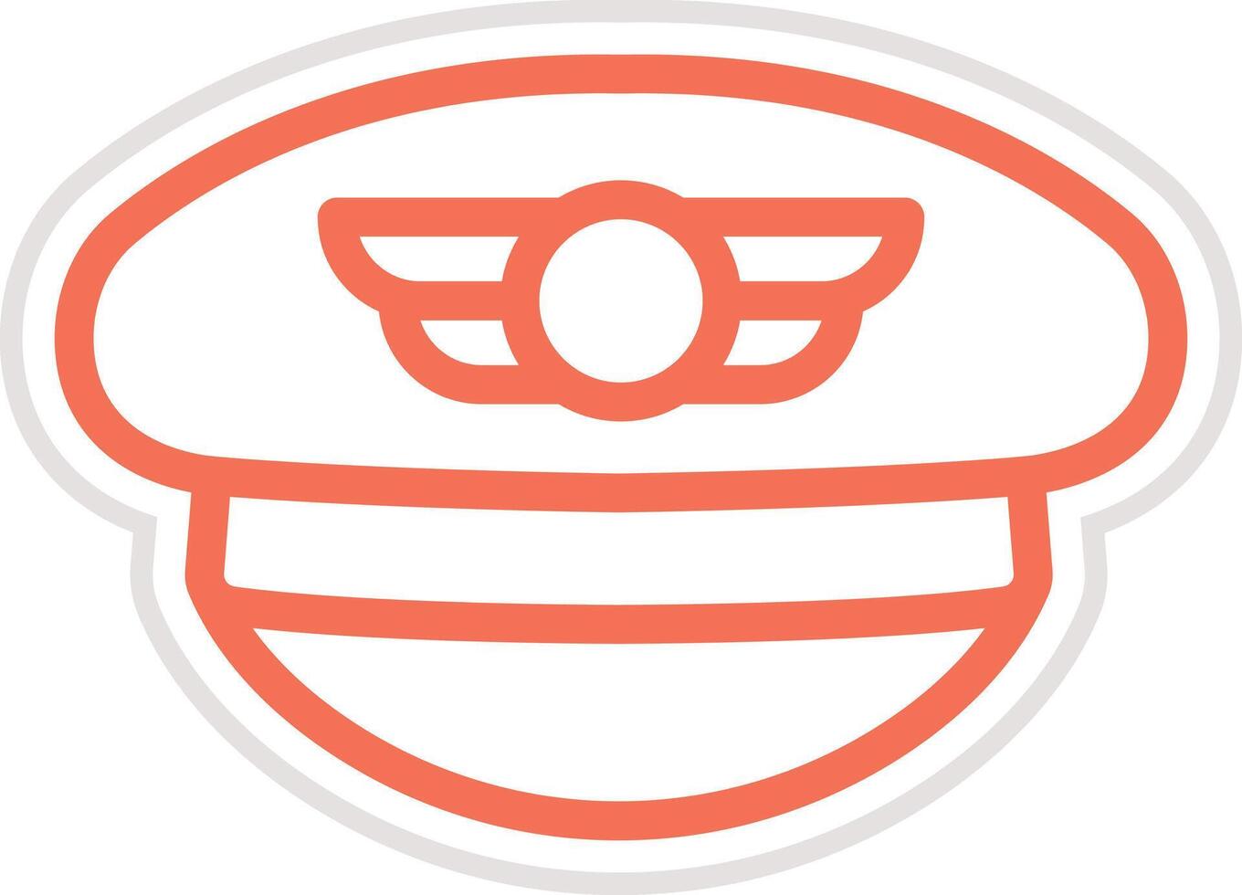 Pilot hat Icon Design Illustration vector