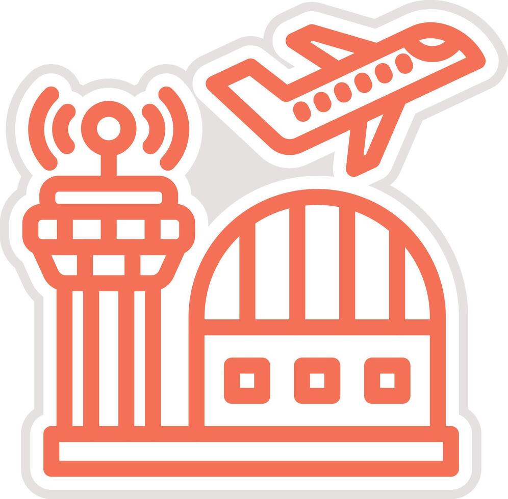 Airport Icon Design Illustration vector