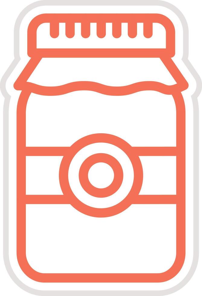 Plastic jar Icon Design Illustration vector