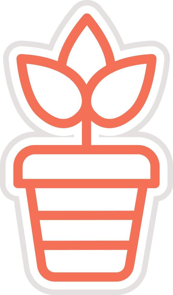 Plant pot Icon Design Illustration vector