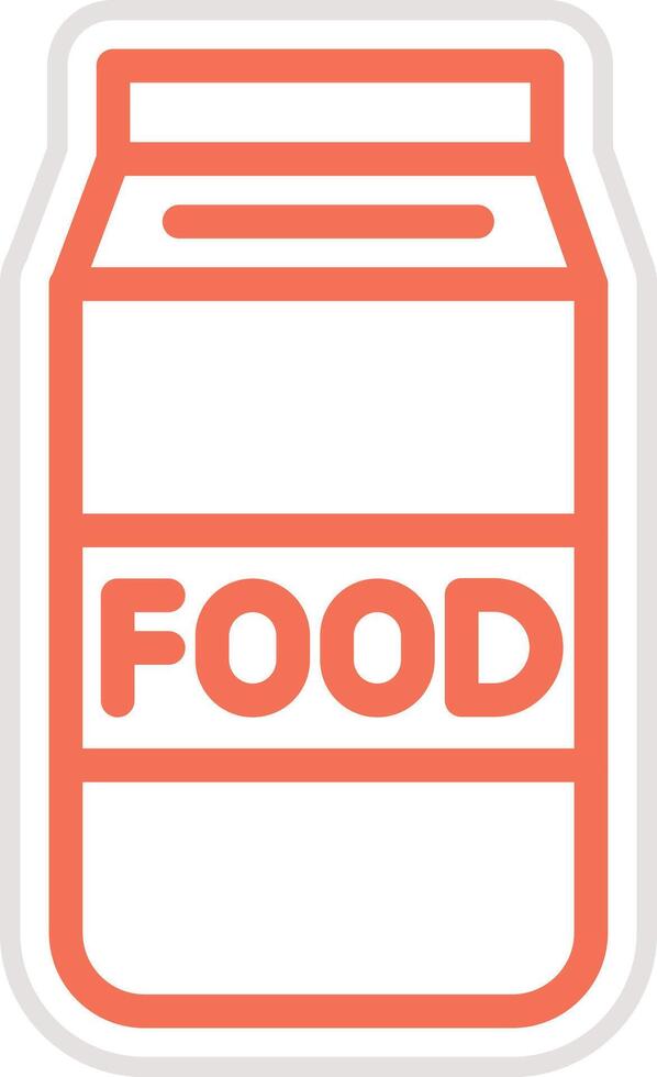 Food package Icon Design Illustration vector