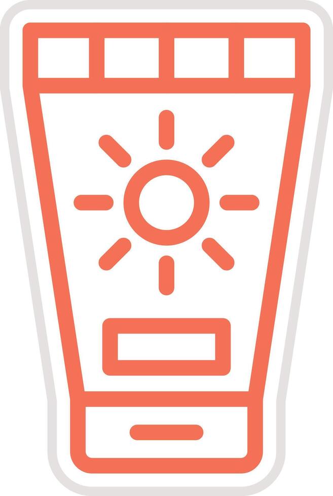 Sunscreen Icon Design Illustration vector