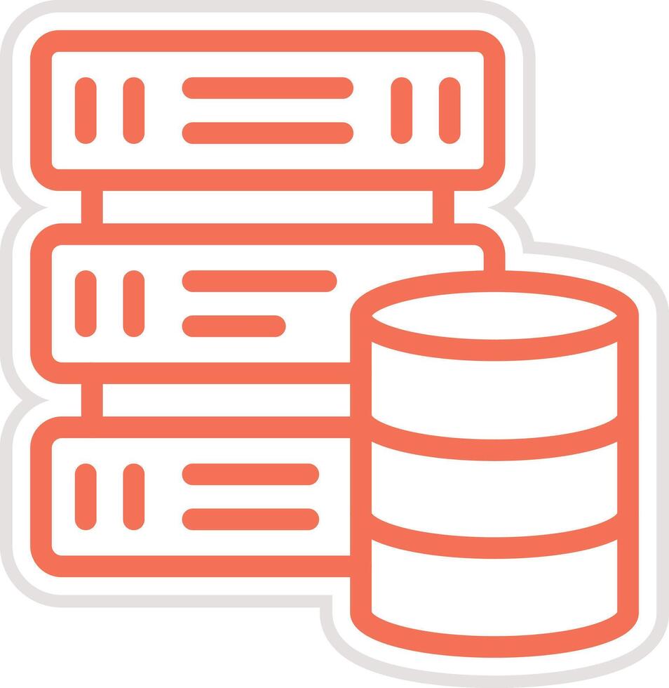 Database Icon Design Illustration vector