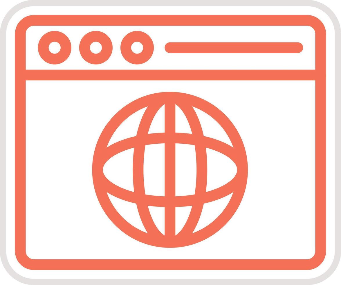 Web browser Icon Design Illustration vector