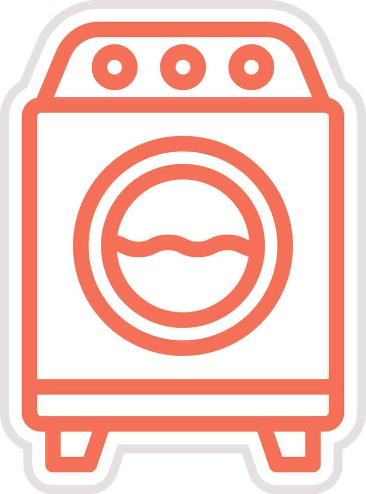 Washing machine Icon Design Illustration vector