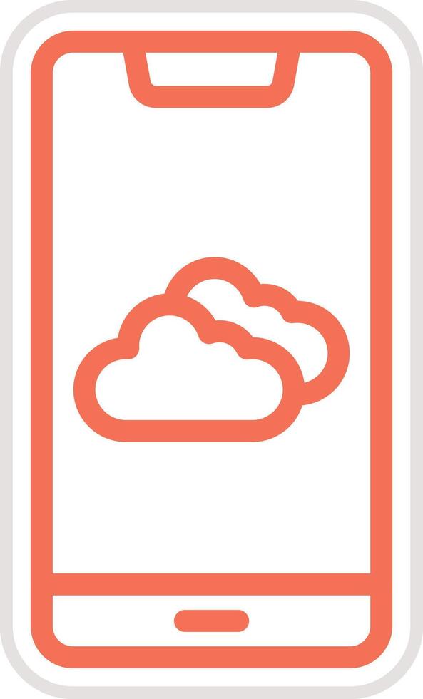Weather app Icon Design Illustration vector
