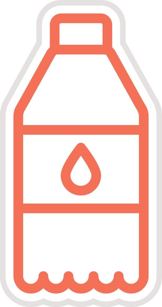 Water bottle Icon Design Illustration vector