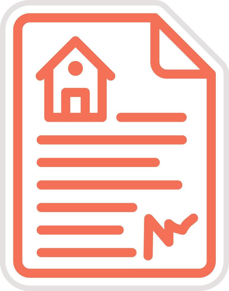 House document Icon Design Illustration vector