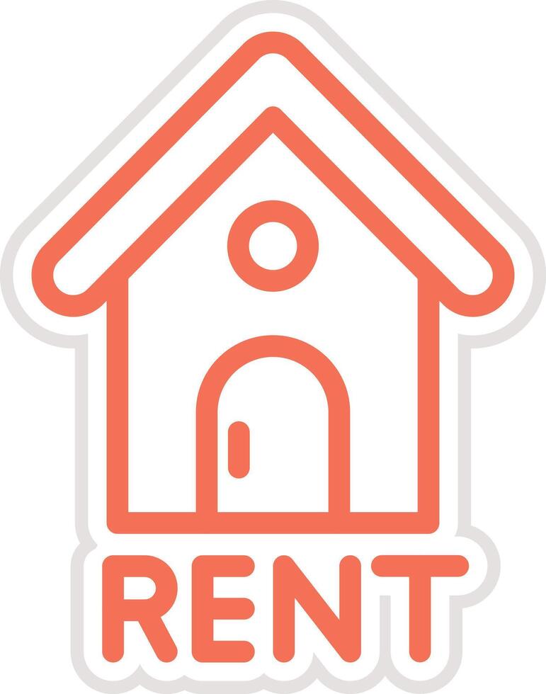 Rent Icon Design Illustration vector