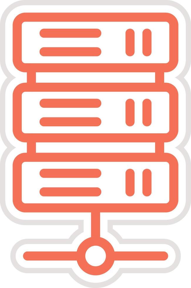 Server Icon Design Illustration vector