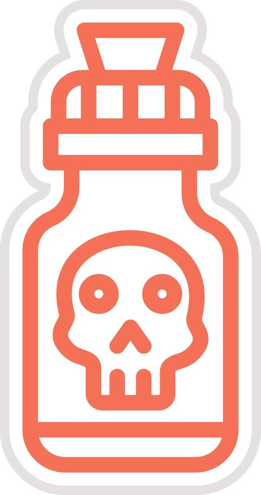 Poison Icon Design Illustration vector