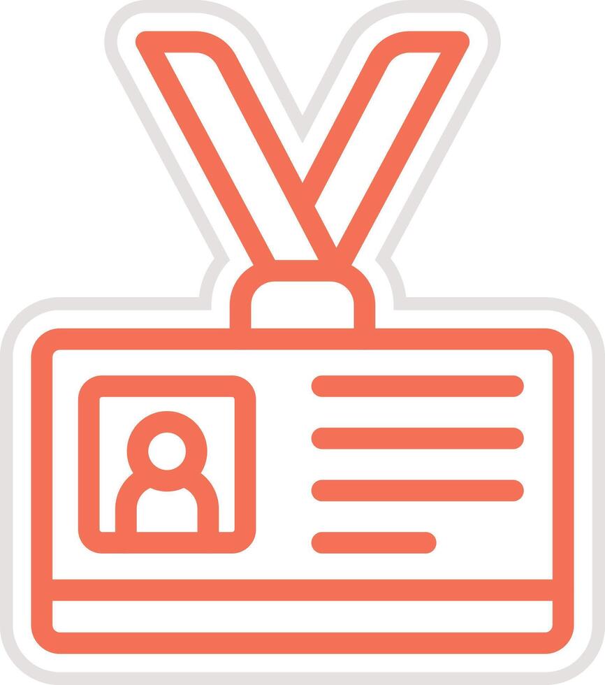 Id card Icon Design Illustration vector