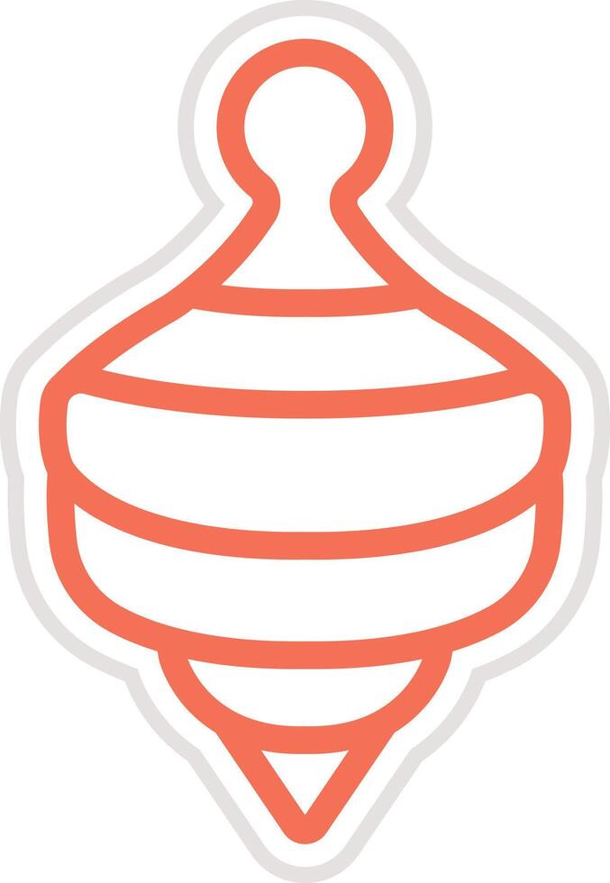 Spinning top Icon Design Illustration vector