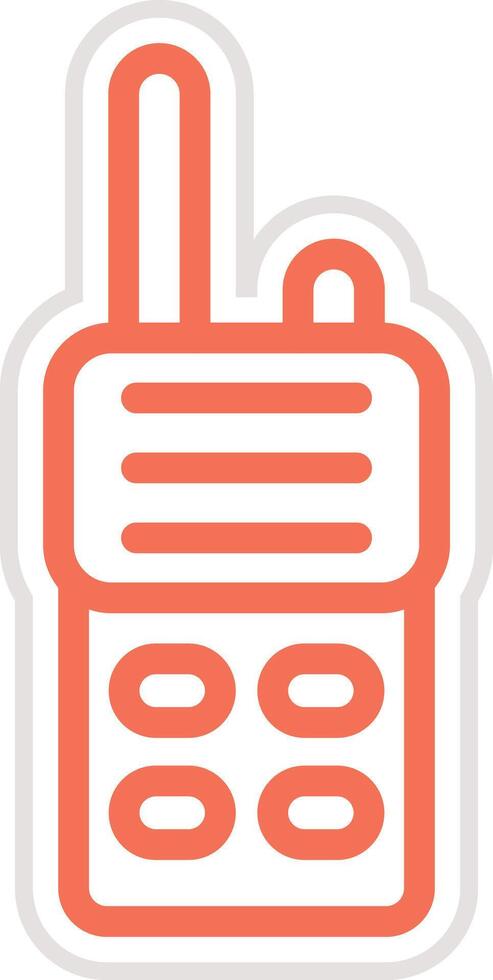 Walkie talkie Icon Design Illustration vector