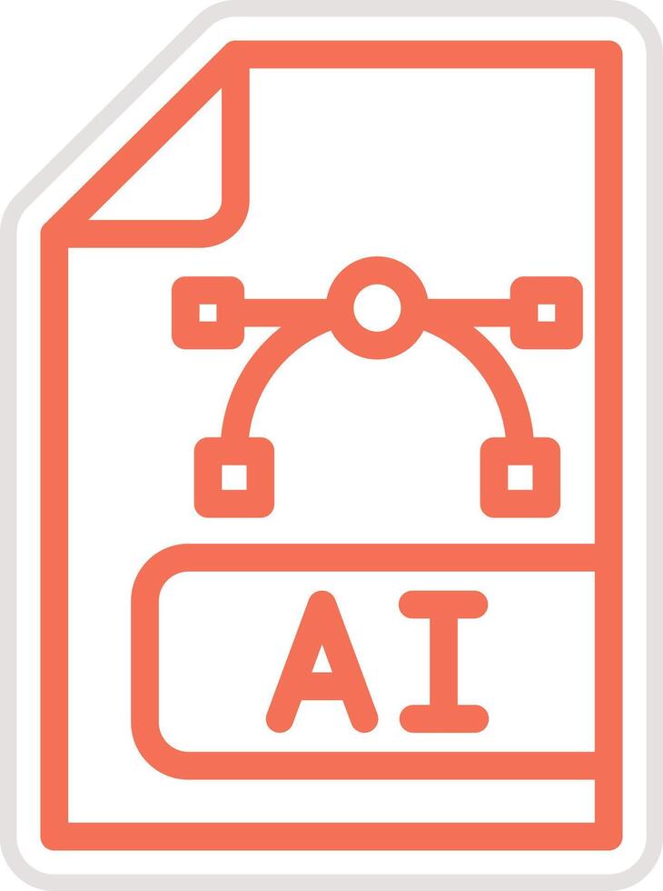 Ai file Icon Design Illustration vector
