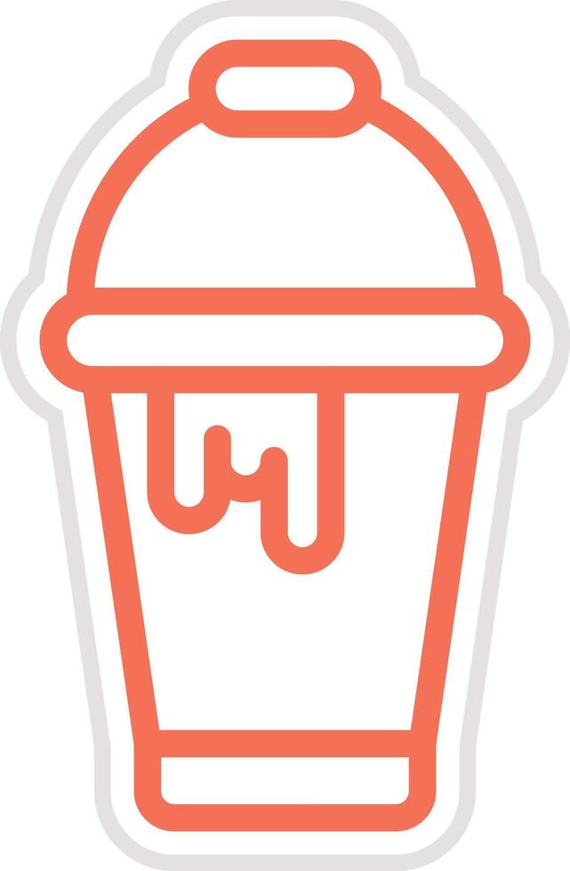 Paint bucket Icon Design Illustration vector