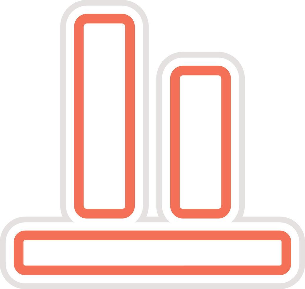 Bottom alignment Icon Design Illustration vector