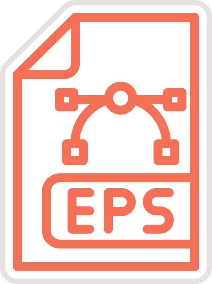 Eps File Icon Design Illustration vector