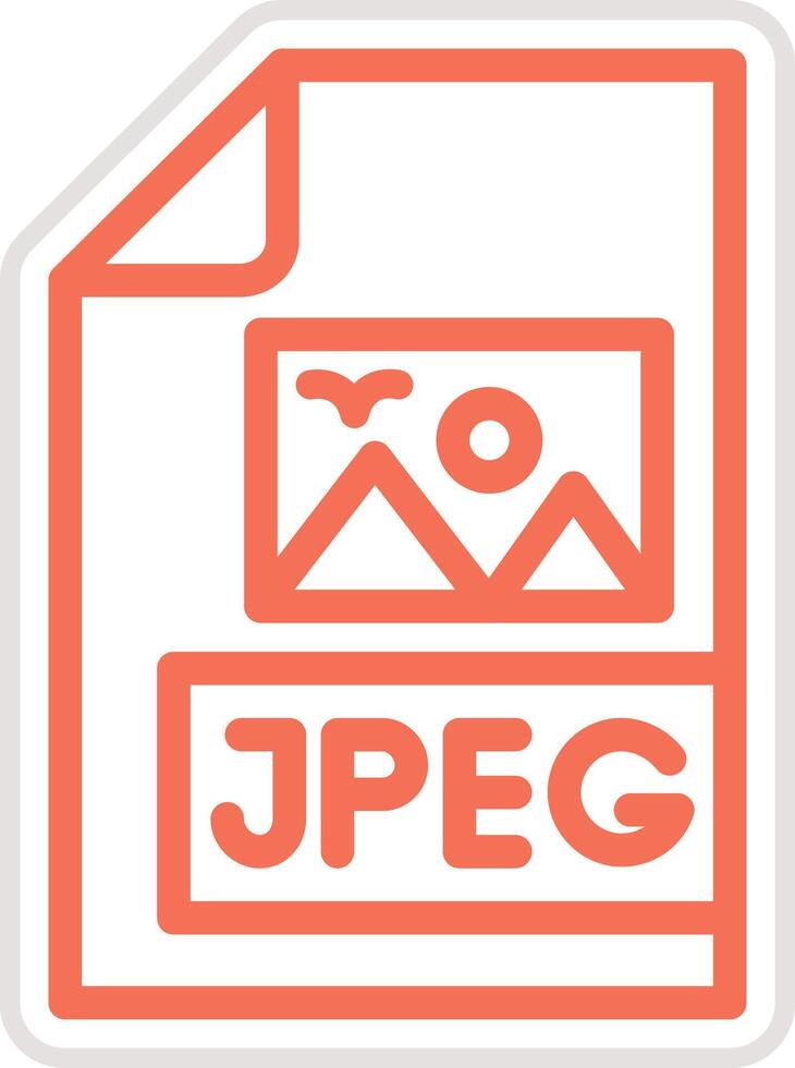Jpeg file Icon Design Illustration vector