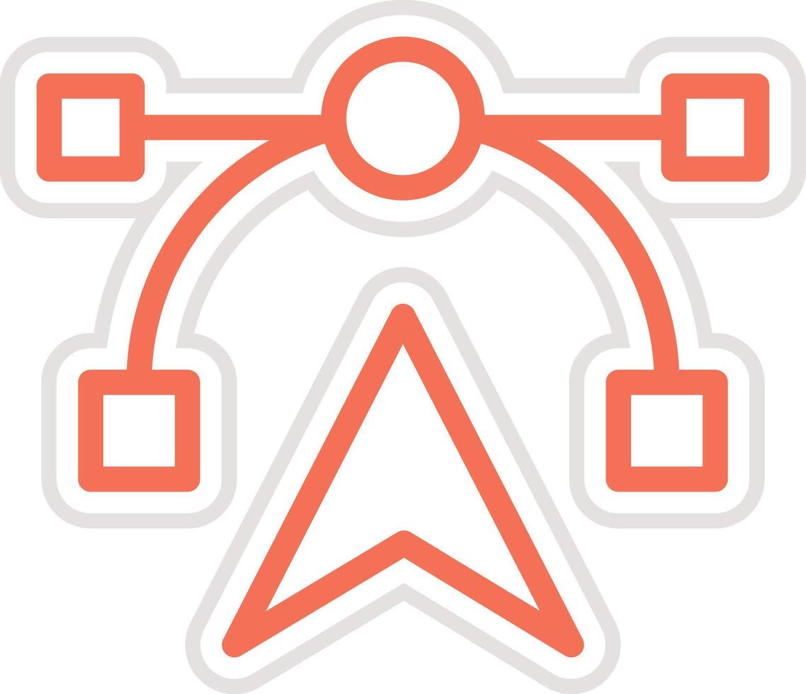Anchor tool Icon Design Illustration vector