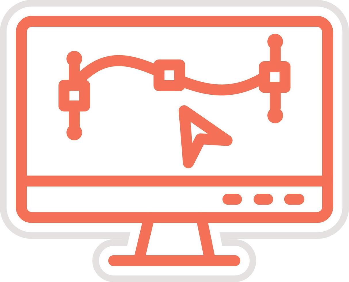 Monitor Icon Design Illustration vector