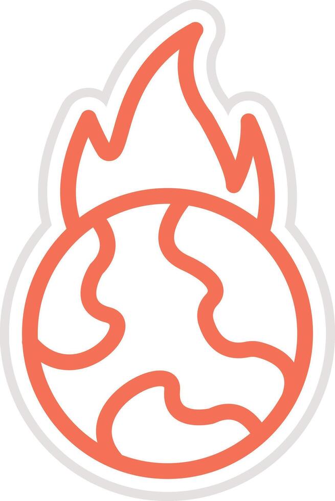 Flame Icon Design Illustration vector