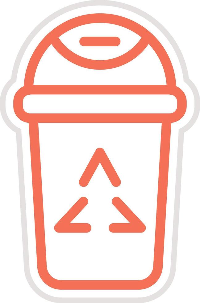 Recycle bin Icon Design Illustration vector
