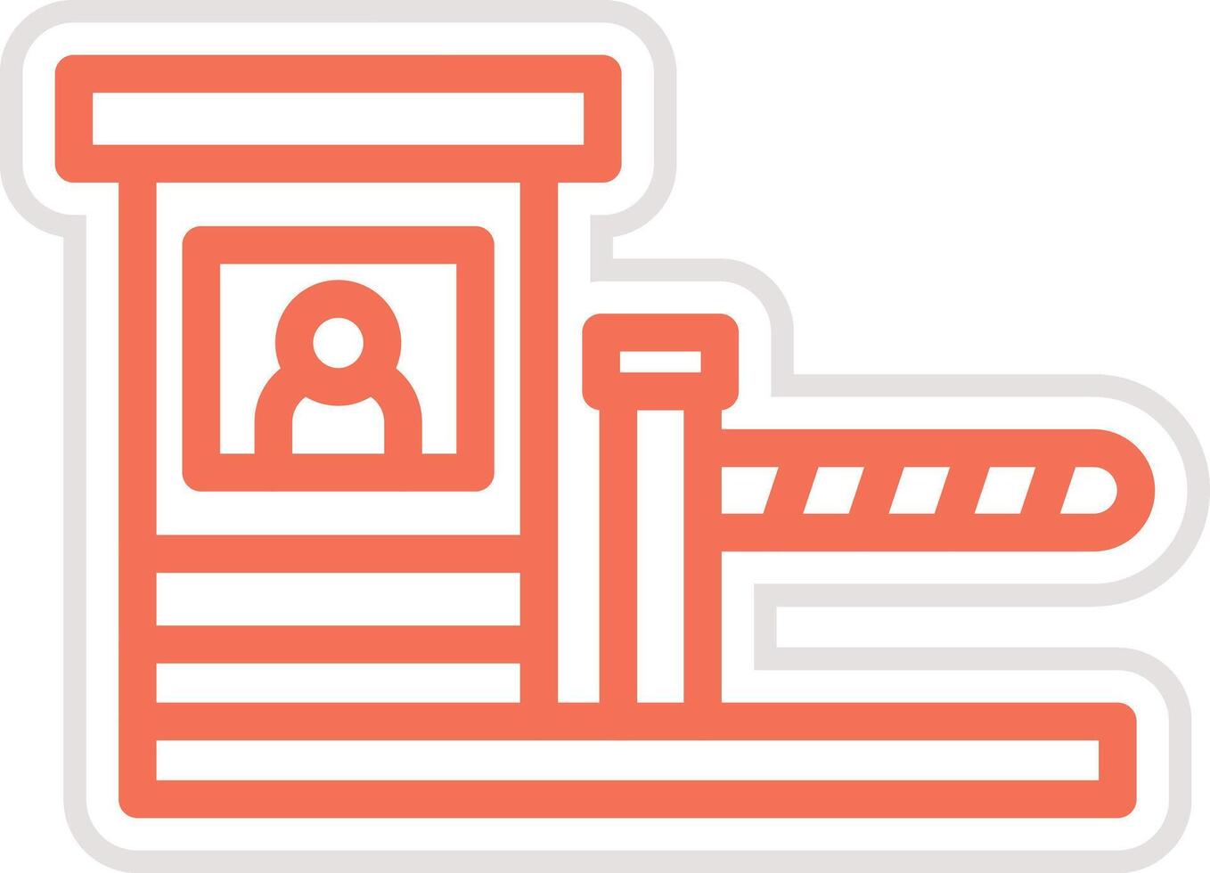 Checkpoint Icon Design Illustration vector