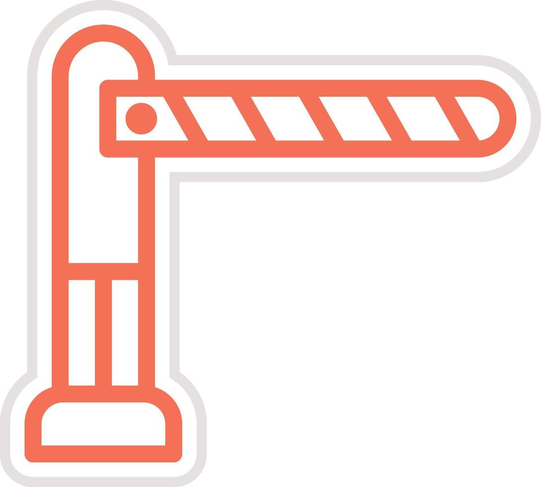 Barrier Icon Design Illustration vector