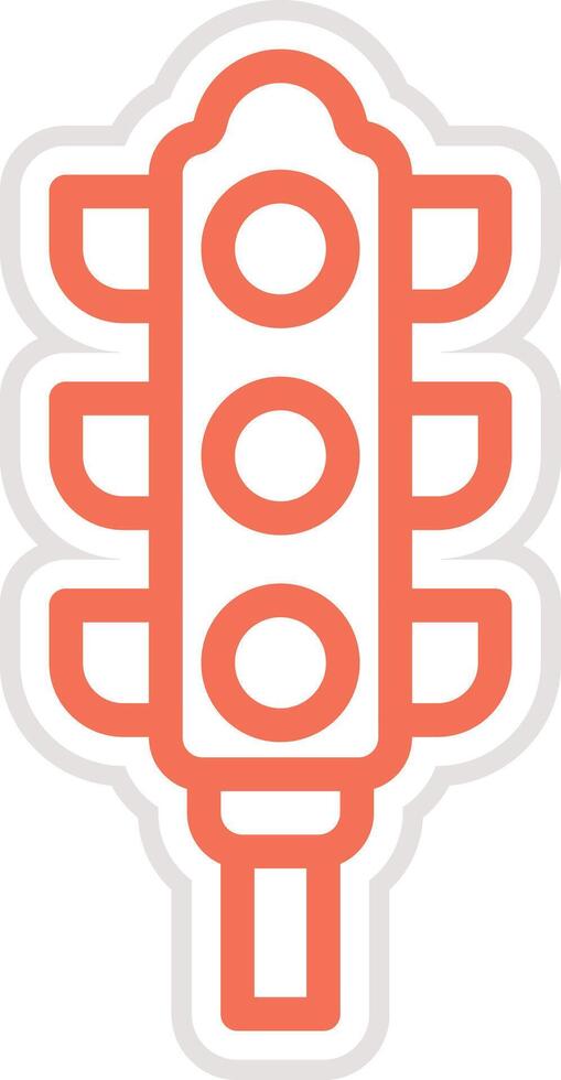 Traffic lights Icon Design Illustration vector