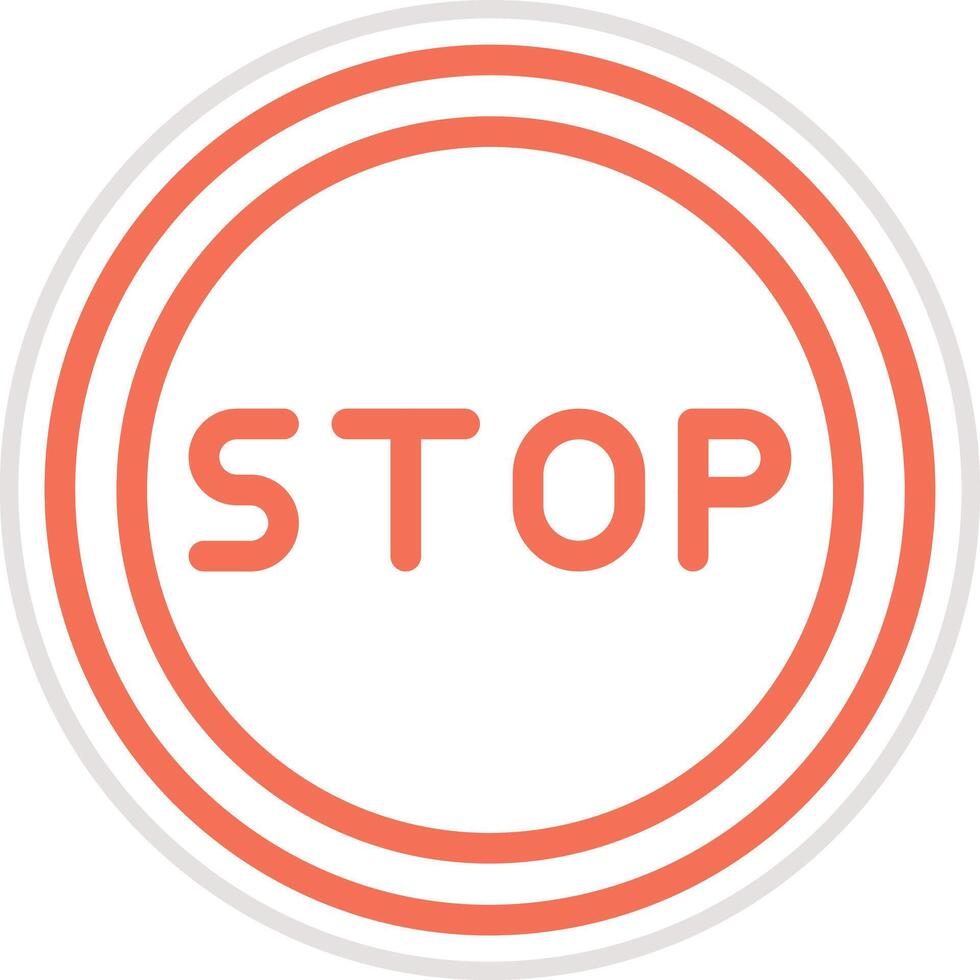 Stop Icon Design Illustration vector