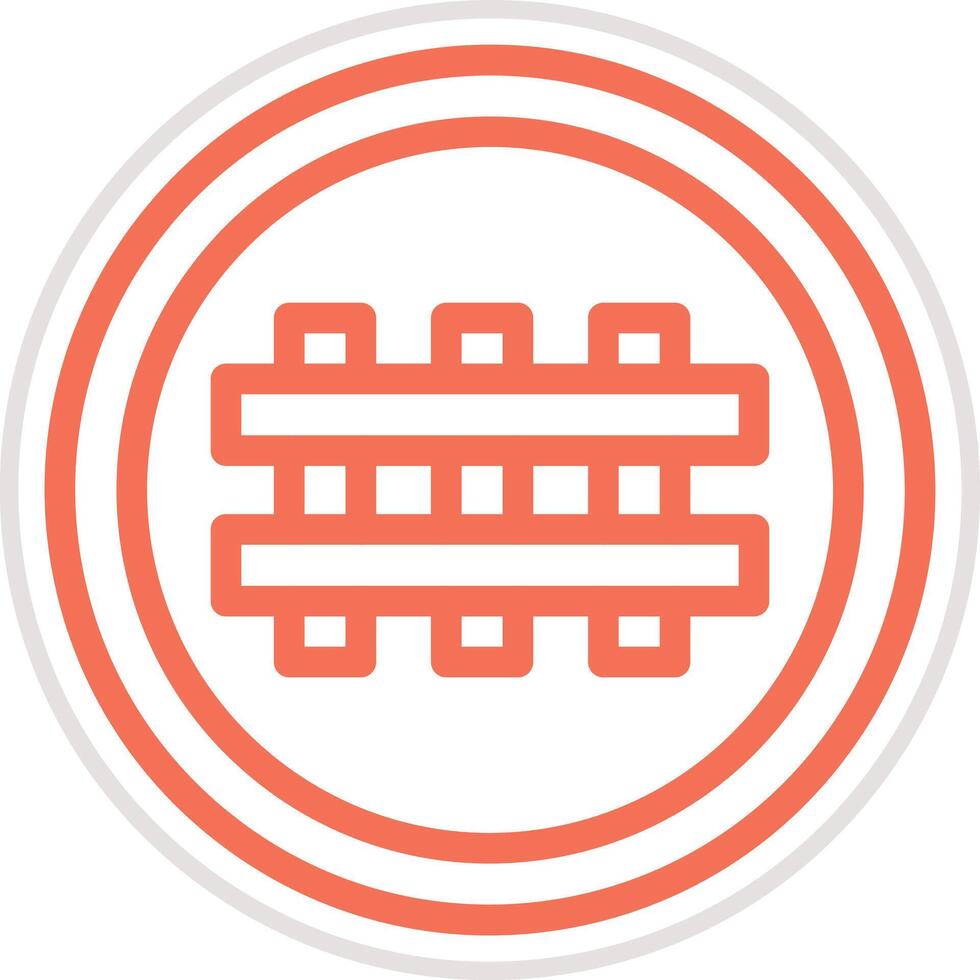 Crossing Icon Design Illustration vector
