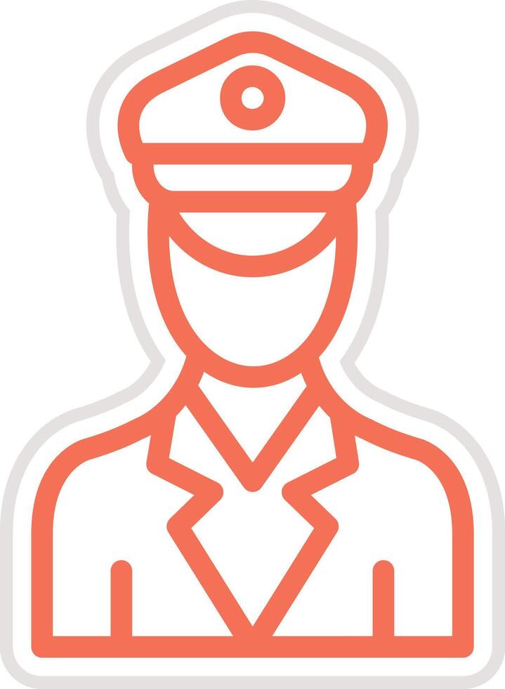Officer Icon Design Illustration vector