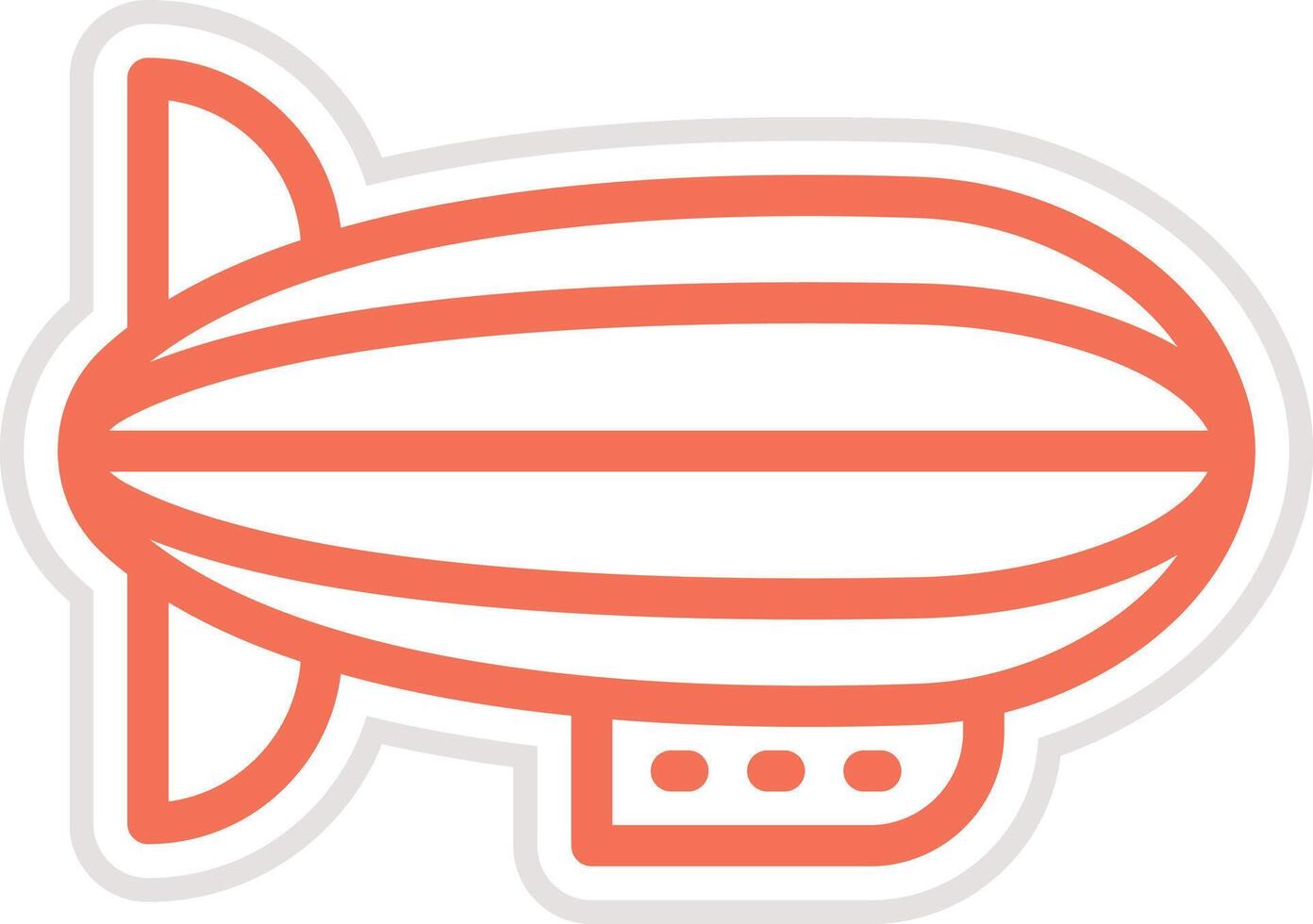 Blimp Icon Design Illustration vector
