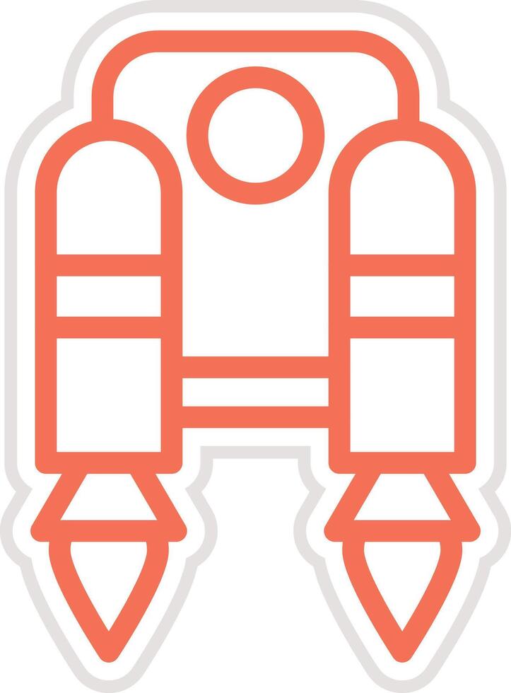 Jetpack Icon Design Illustration vector