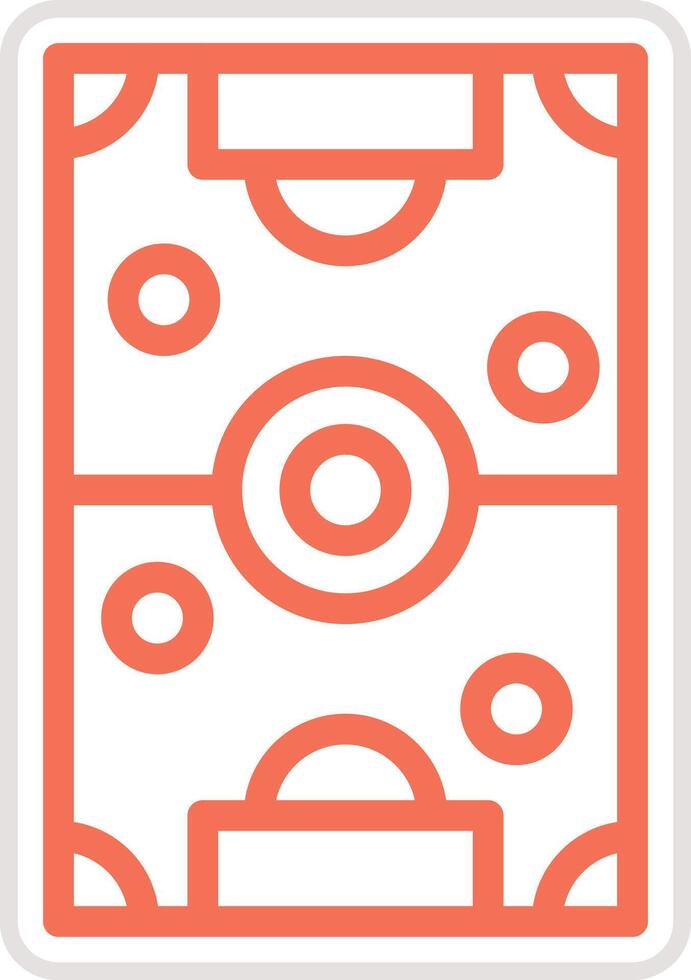 Soccer field Icon Design Illustration vector