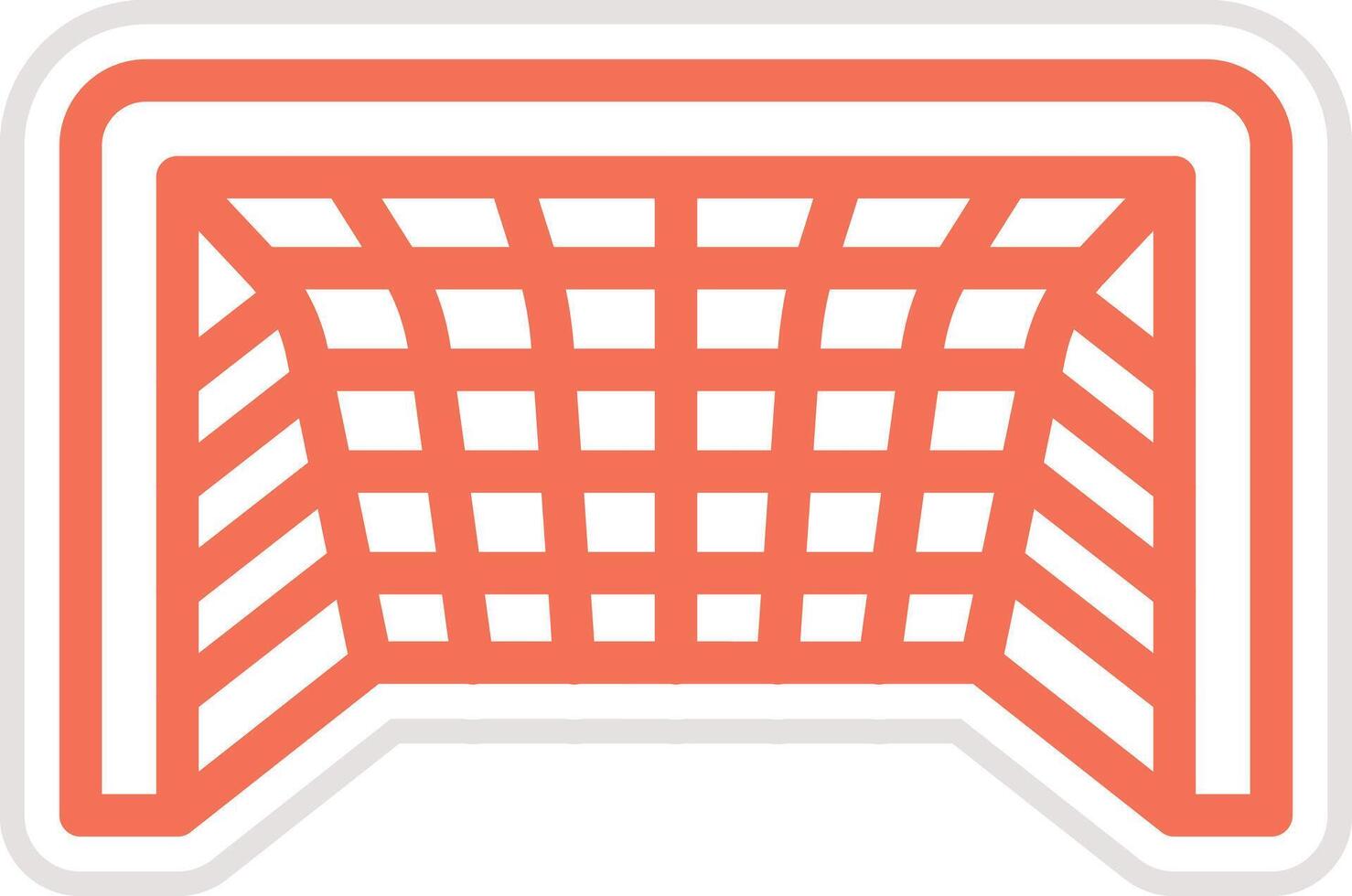 Football goal Icon Design Illustration vector